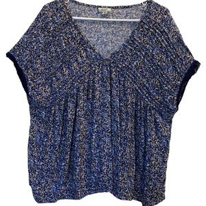 ANA V-Neck Short Sleeve Babydoll Top - XXL